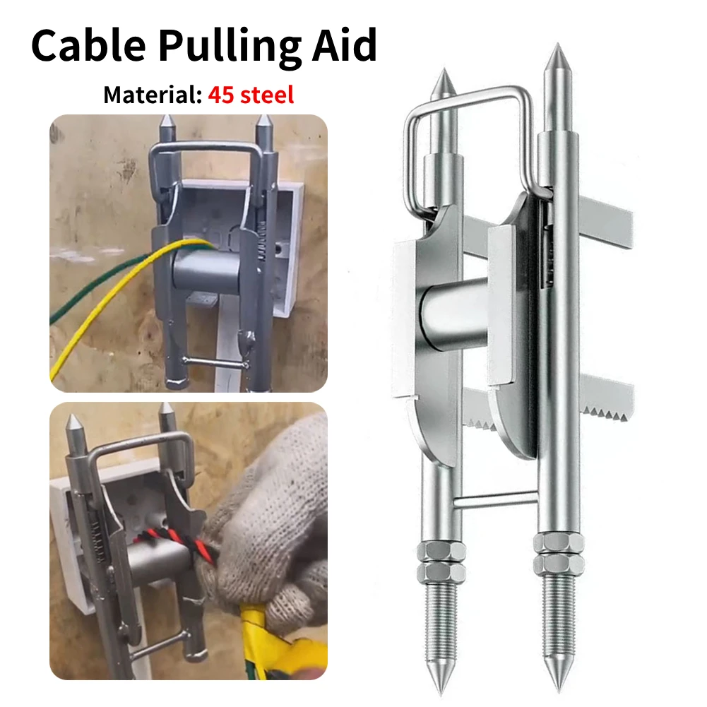 Cabo Profissional Puxando Ajuda Máquina, Extrator De Fio, Dispositivo Auxiliar, Fio Eletricista, Rosqueando Ferramentas