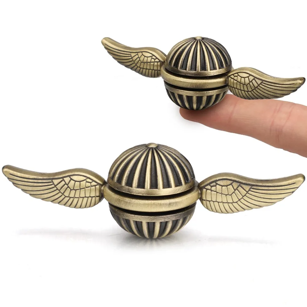 EDC Fidget Spinner jouet bout des doigts ailes rotatives Gyroscope anti-Stress jouet enfants adulte rotatif boule métallique bureau