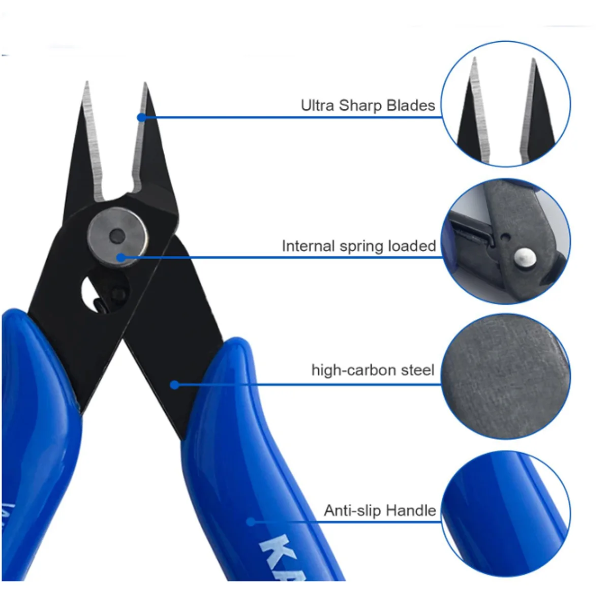 10/5/1PCS Universal คีมเครื่องมืออเนกประสงค์สายไฟเครื่องตัดตัดด้านข้าง Snips Flush สแตนเลส Nipper