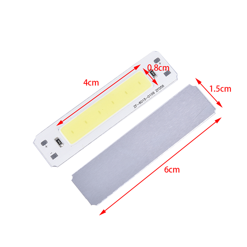 DIY USB LED 조명용 COB LED 전구 스트립 광원, 2W 바 램프 칩, 따뜻하고 차가운 흰색, 5V 입력