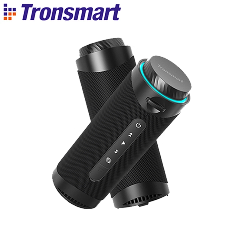 [Россия пятно]Колонка Bluetooth Tronsmart T7 с объемным звуком на 360 градусов, Bluetooth 5,3, светодиодными режимами, настоящая Беспроводная стереосистема, приложение