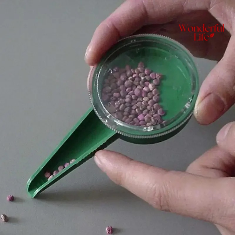 Multifunction lant Seed Sower File Adjustable Planter Hand Held Seeding Dispenser Accessory Flower Grass Plant Seeder Garden