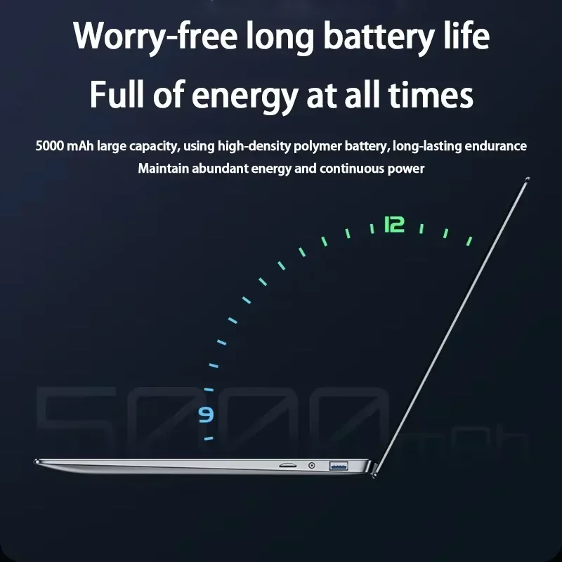 Brand 15.6" Inch Laptop 32GB RAM DDR4 4TB SSD ROM Windows 11 Pro Fingerprint Unlock Backlit Keyboard Portable Office Notebook