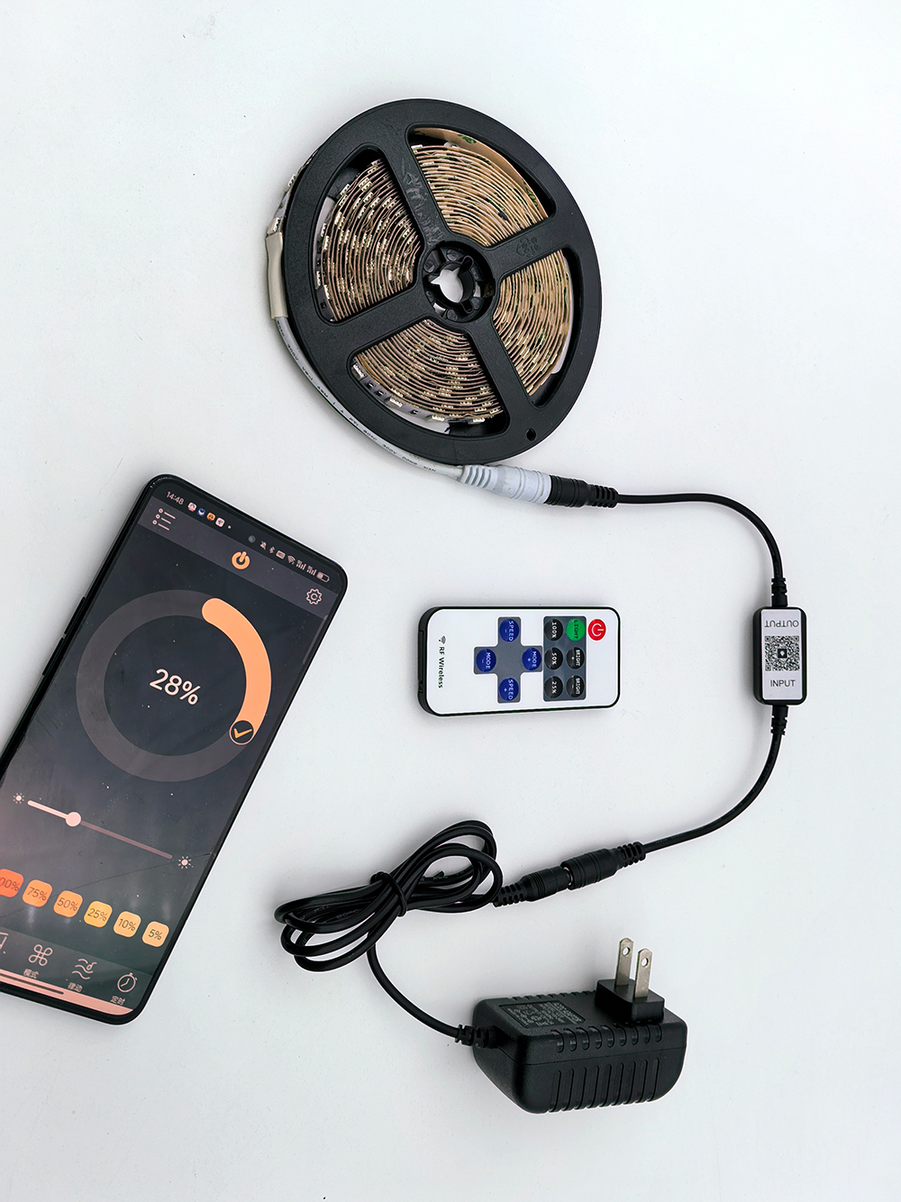 12V Magic Home มินิบลูทูธ Led Monochrome Dimmer Controller แถบสีเดียวการควบคุมแอพมือถือ