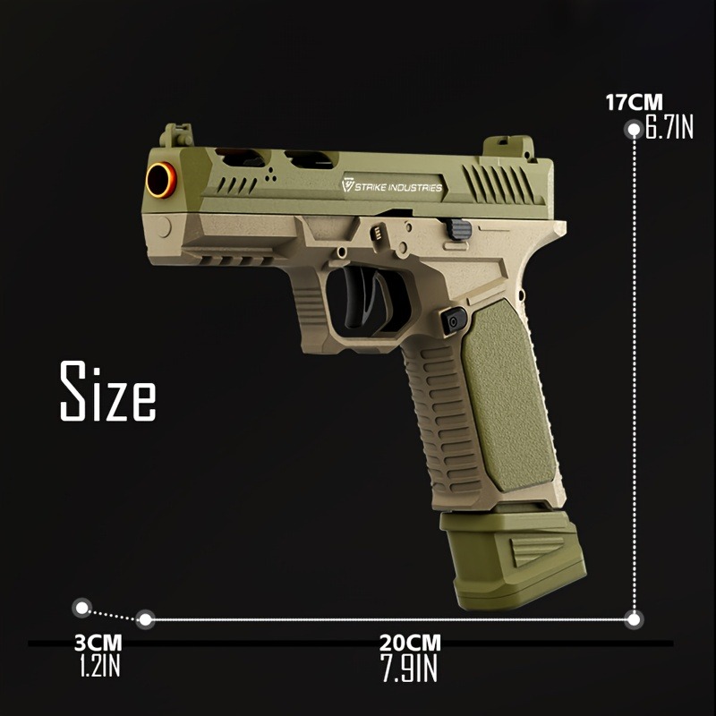 SIG17 Pistol Gun Soft Bullet Gun With Blowback, Single Shot And Shell Ejcetion Capability, Blaster, Outdoor Sports Shooting Game
