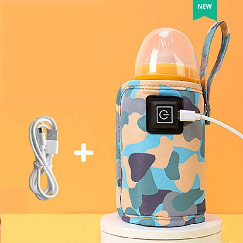 Podgrzewacz do mleka USB, torba termoizolacyjna do wózka, podgrzewacz do butelek dla niemowląt, akcesoria do użytku na zewnątrz.