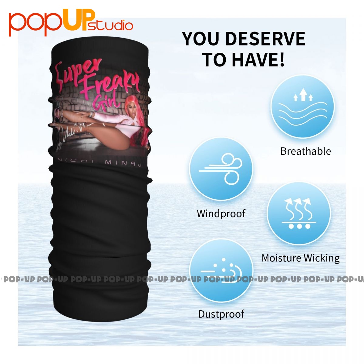 Суперстрашный хлопковый шарф Nicki Minaj для девушек, бандана, шарф, маска для лица