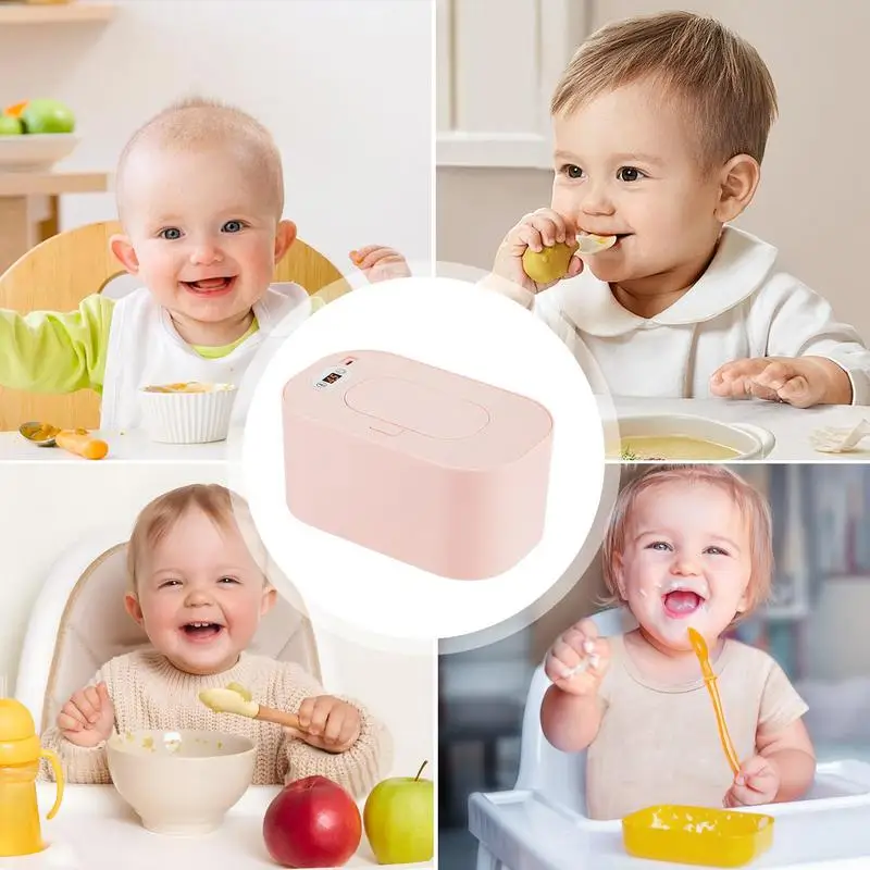 Baby Wipes Warmer USB Baby Wipes Warmer Container Large Capacity Travel Tissue Dispenser Smart Precise Temperature Control