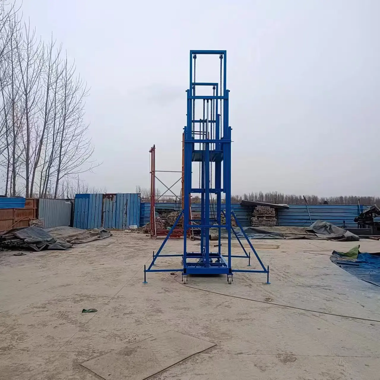 New Foldable Electric Scaffolding Electric Lifting Ladder Mobile Telescopic Frame Construction Scaffold Platform