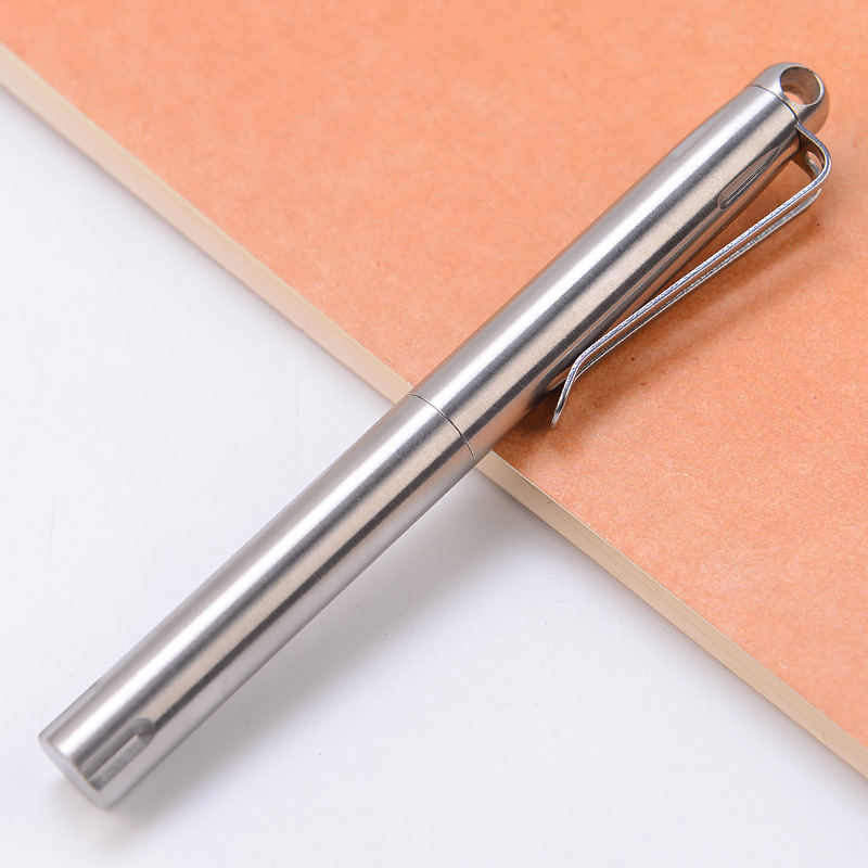 Stainless Steel Tactical Defense Pen Girl's Anti-wolf Tool Can Replace Attack Head Self Defense Break Windows Business Signature