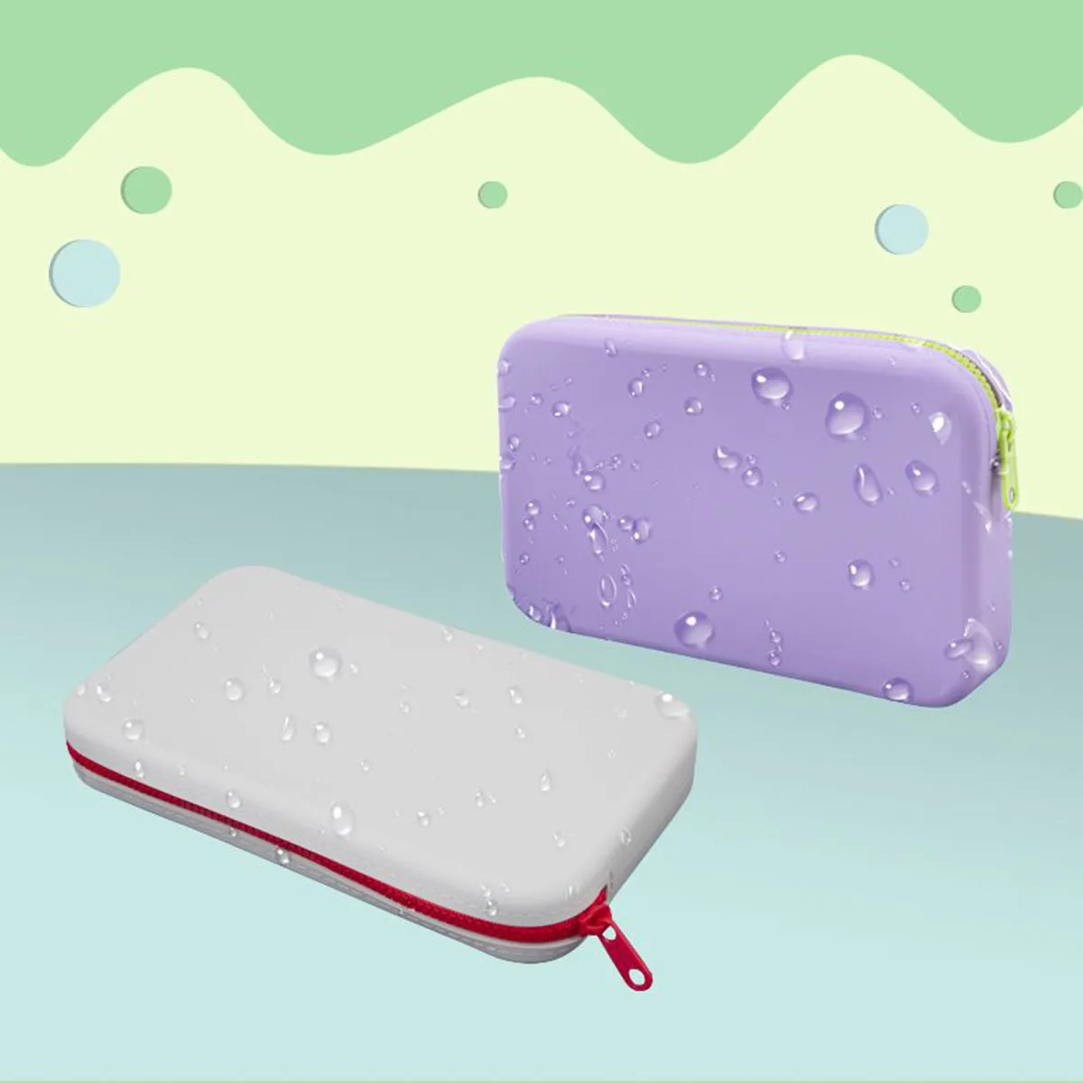 สแควร์ขนาดใหญ่ความจุเครื่องสําอางค์กระเป๋าเก็บเครื่องสําอางค์ Multi-Functional Digital Storage กล่องสําหรับ Home And Travel