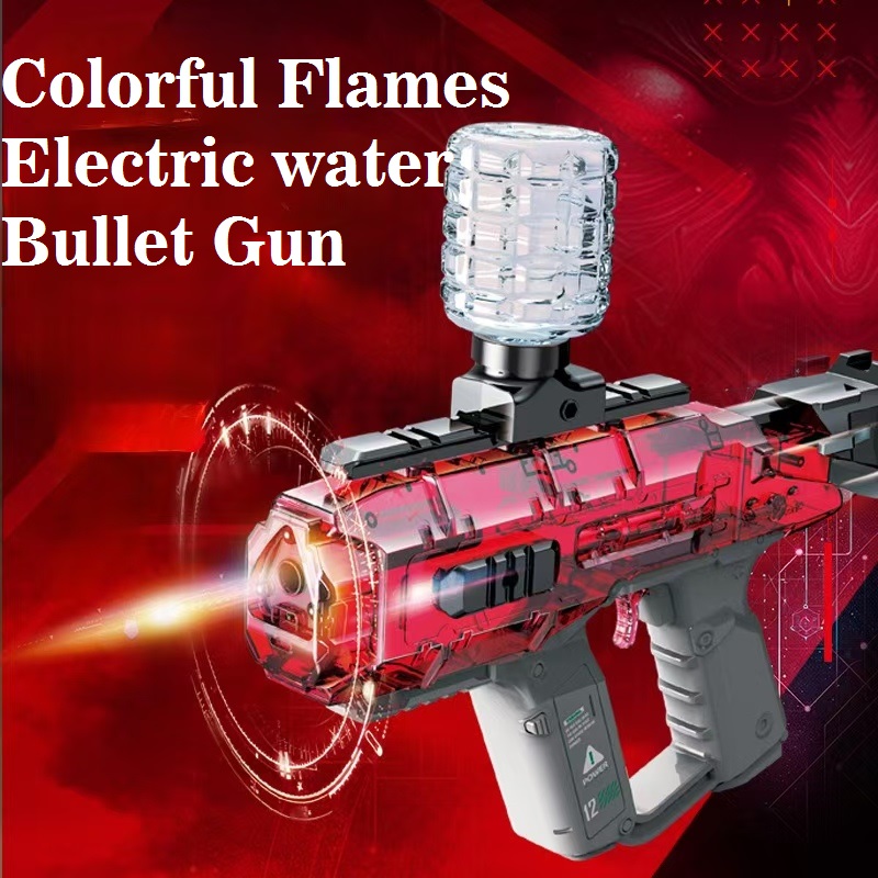 Liquidação_automático espaço elétrico arma brinquedo lançador de alta velocidade ao ar livre equipe tiro jogo de luta cor luz água bala arma_