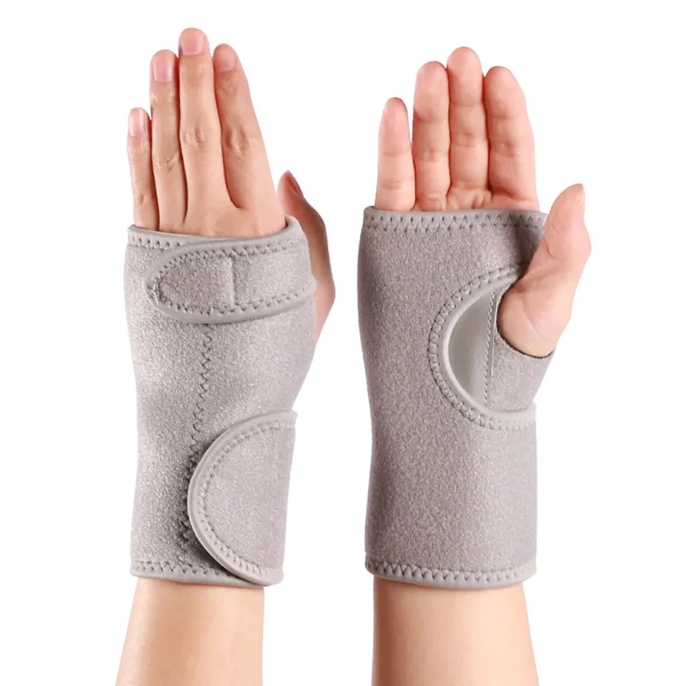 Protector de muñeca con funda para tendón, protector de muñeca deportivo ajustable, soporte de placa de acero fija, transpirable, ajustable, antiesguince, 1 Uds.