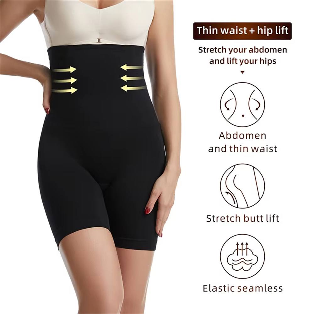 1/2/3 pçs cintura alta trainer calcinha shapewear para mulheres controle de barriga quadril bunda levantador shorts emagrecimento meados da coxa corpo shaper