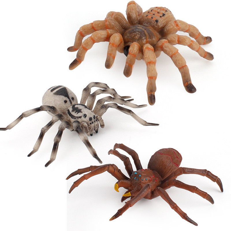 จําลองสัตว์ 10 ซม.ขนาดใหญ่แมงมุมปลอม Tarantula แมงมุมสีดําสนุกฮาโลวีน Prank สยองขวัญ Props เด็กของเล่นแปลกใหม่