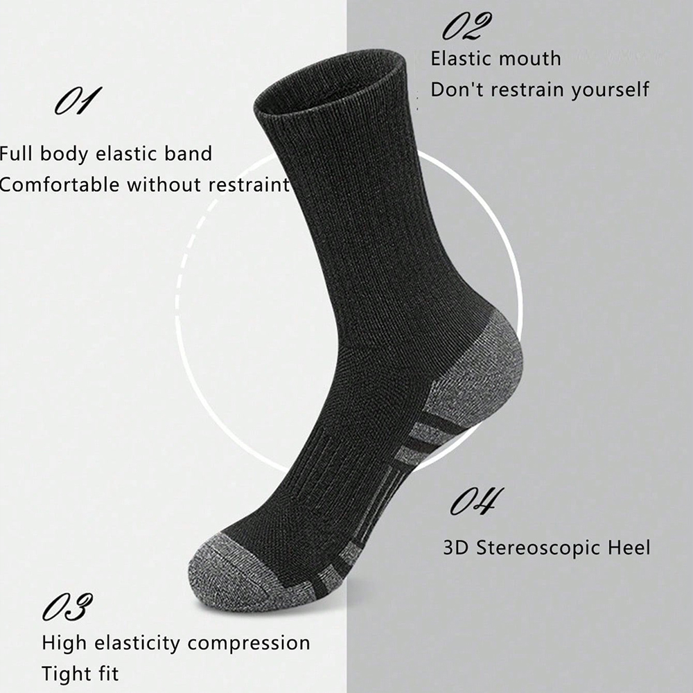 3 pares de calcetines de gimnasio al aire libre para hombre, alta calidad, cómodos, suaves, agarre al suelo, fútbol, talla grande, nuevo estilo