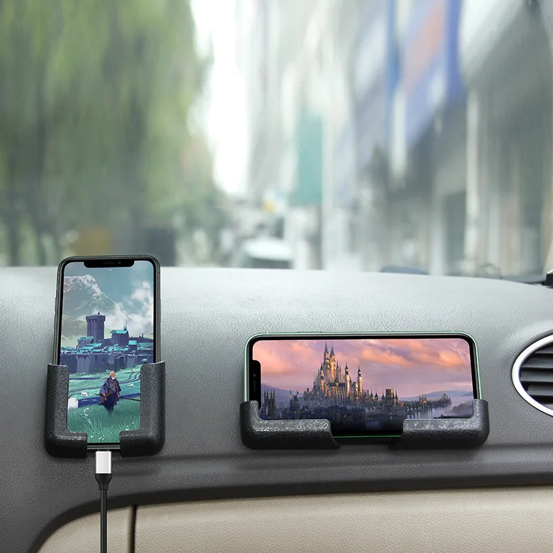 Soporte autoadhesivo para teléfono para salpicadero, soporte Universal para teléfono de coche, soporte de gravedad para GPS, accesorios de Interior de coche