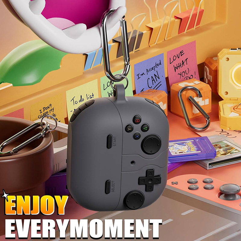 Funda de silicona para auriculares Gamepad 3D para Samsung Galaxy Buds3 Pro Buds3 Buzz 3 Pro, funda de caja de carga a prueba de golpes para Buds 3 buzz 3