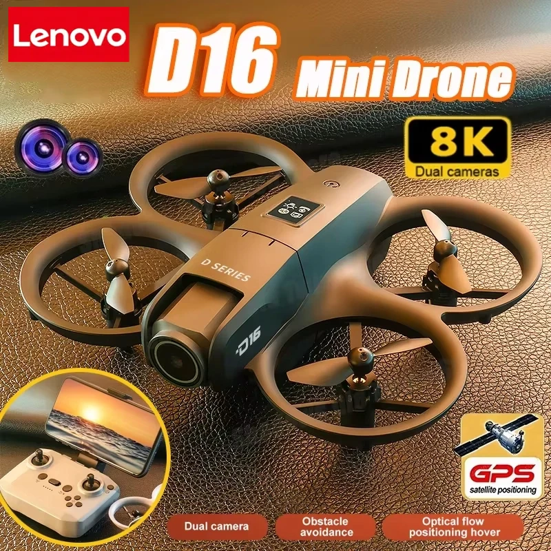 Oneplus d16 drone 8khd aéreo profissional de câmera dupla helicóptero fluxo óptico gps posicionamento evitar ônibus motor drone uav