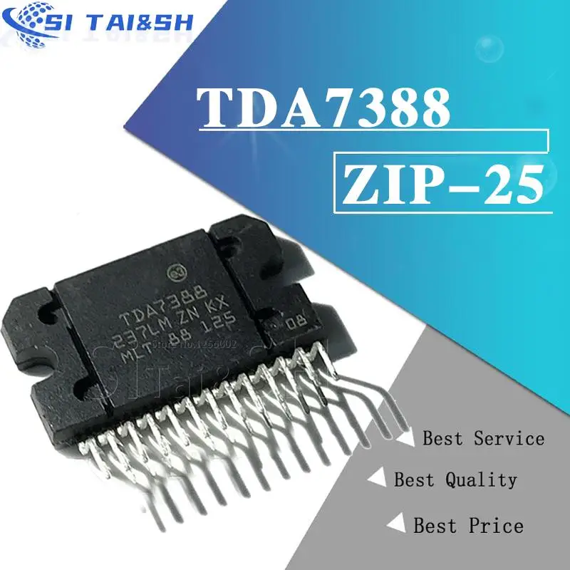 Si Tai & SH TDA7388 ZIP25 TDA7388A ZIP 7388A ZIP-25 42W amplificador de rádio de carro quad bridge novo e original sistema de dados molewei