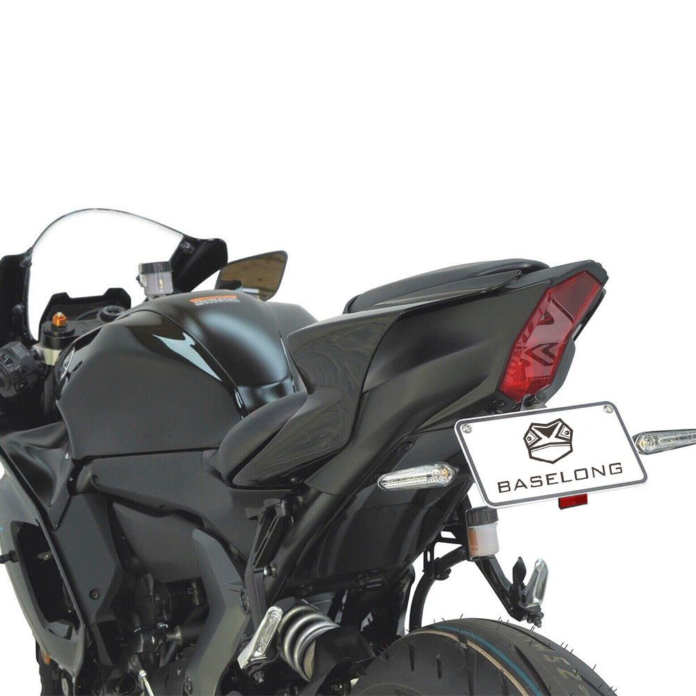 NEW Motorcycle License Plate Holder Extend Rear Tail Reflector Dirt bikes Quad Red Rectangle Reflective Plate Warning Reflector