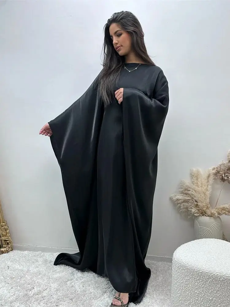 女性のためのサテンバットウィングバタフライabaya,ラマダン,カフタン,ドバイ,イスラム教徒のドレス,高級カフタン,eid,ラマダン,女性のための,2021