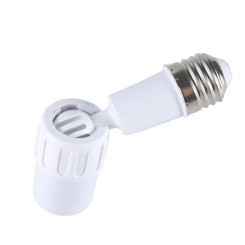 E27 Light Bulb Socket Extender Adapter 360 Degree Rotatable Light Fixture E27 to E27 Base Adjustable E27 to E27 Socket