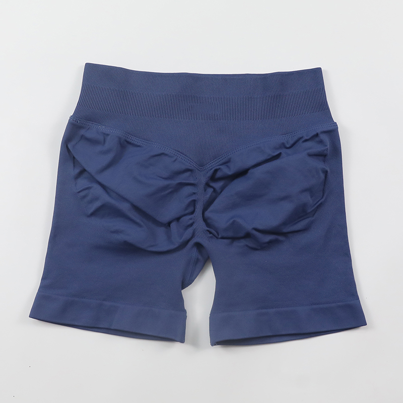 Pantalones cortos de impacto para mujer, pantalones cortos de gimnasio, pantalones cortos de Yoga sin costuras de cintura baja, mallas cortas de entrenamiento, pantalones cortos elásticos para correr