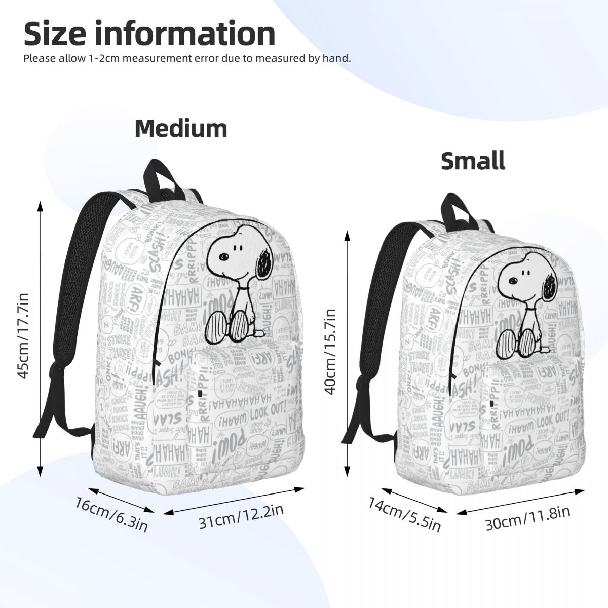 Snoopy Rucksack für Vorschule Kindergarten Schüler Bücher tasche Junge Mädchen Kinder Leinwand Tages rucksack im Freien