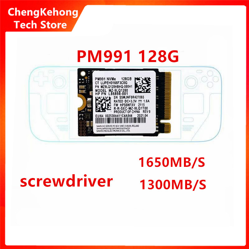 Samsung SSD PM991 128G PM991a 512G 1T M.2 NVMe 2230 솔리드 스테이트 드라이브 PCIe3.0 Microsoft Surface Pro X 노트북 3 용 원본