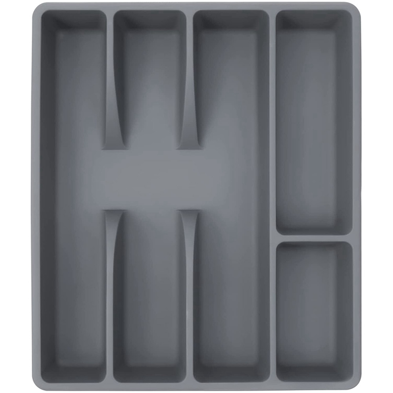 Mais novo gaveta de cozinha organizador talheres titular utensílio organizador talheres bandeja plástico talheres organizadores