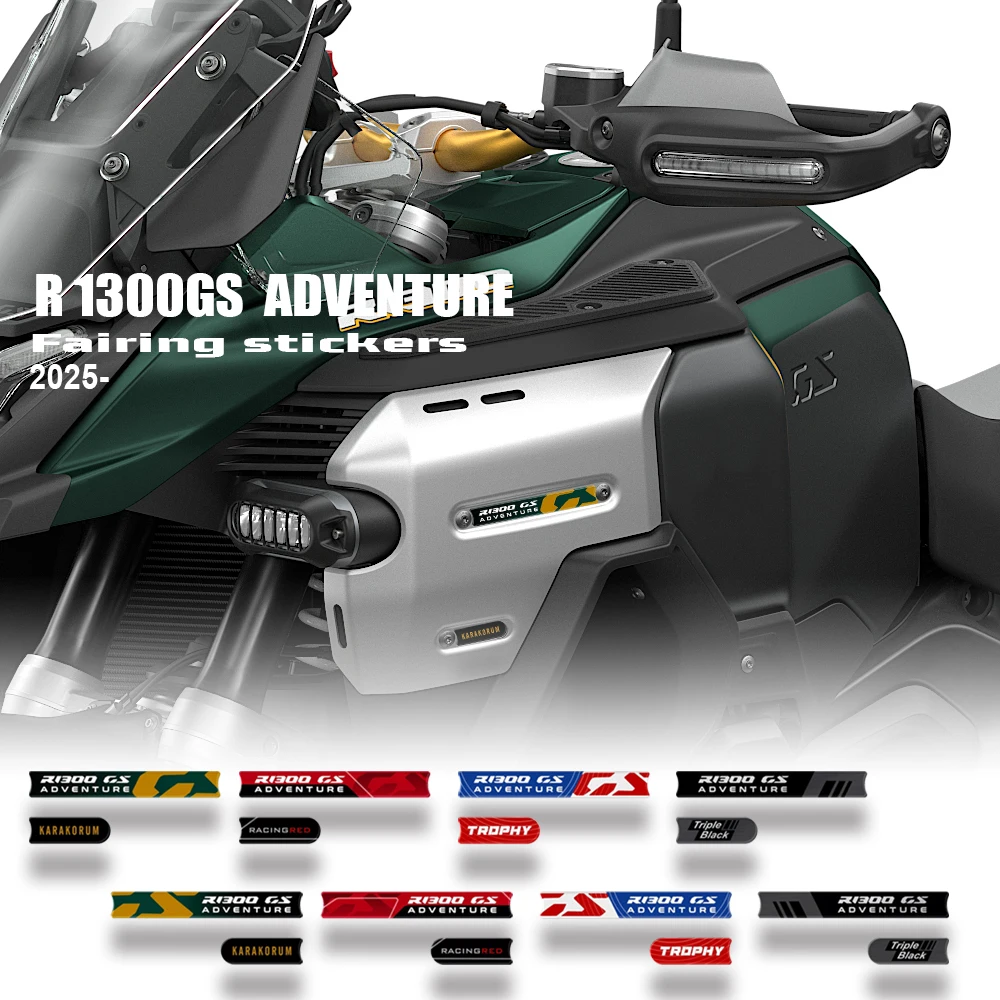 Para bmw r 1300 gs r1300gs aventura 2025 r1300gsadv carenagem da motocicleta 3d resina adesivo decoração kit de proteção