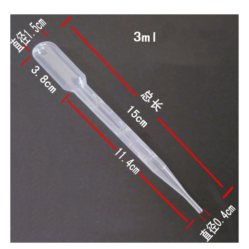 100 Uds. Pipetas desechables de plástico de 3ml, pipetas de transferencia para apretar, gotero para molde de silicona, resina epoxi UV, artesanía, fabricación de joyas