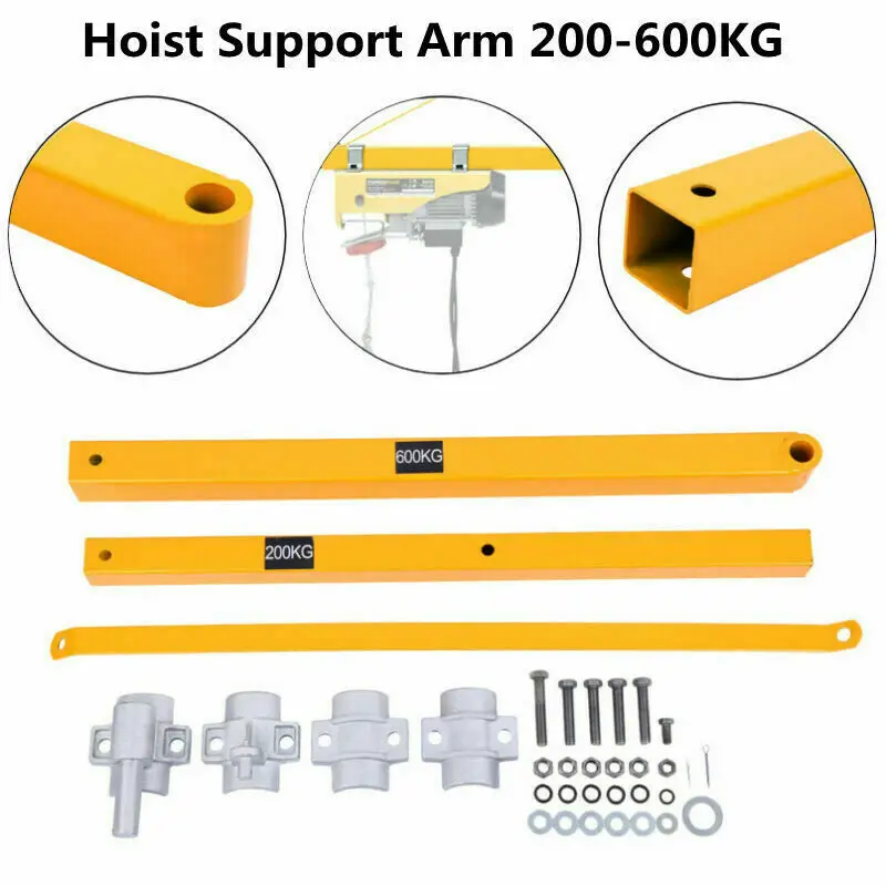 Quality Pivoting Arm 75cm to 110cm Extending Electric Hoist Swing Support Arm Hoist Support Arm Bracket 600KG