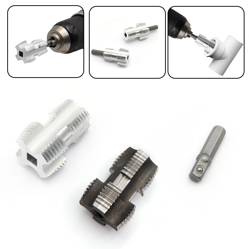 4 points/6 points PPR water pipe inner hole opener PVC plastic PE pipe drill bit power tool accessories universal tapping set