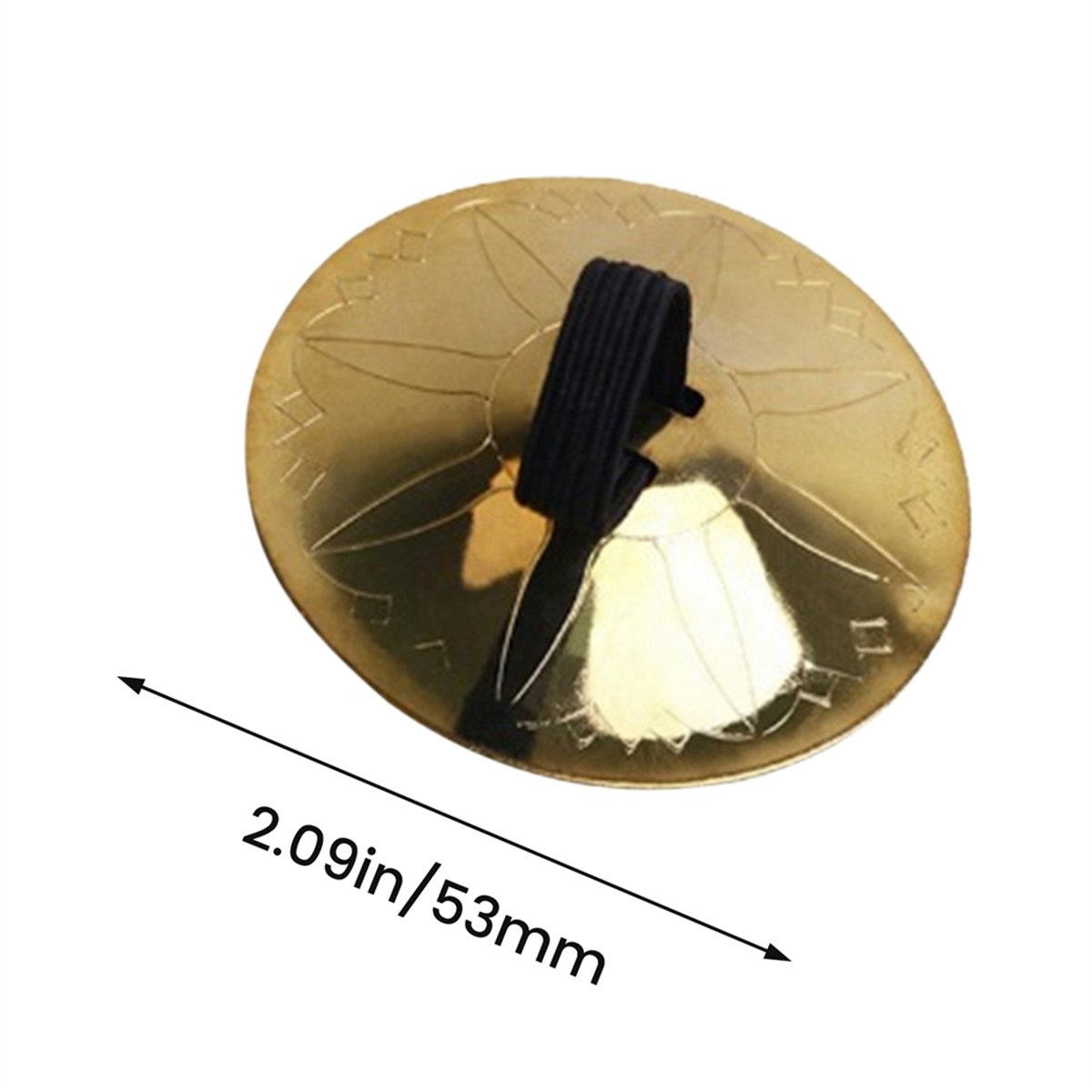 A71P 4 peças de pratos de dedo de cobre, pratos de dedo pequenos para dança do ventre, pratos de dedo de equipamento musical