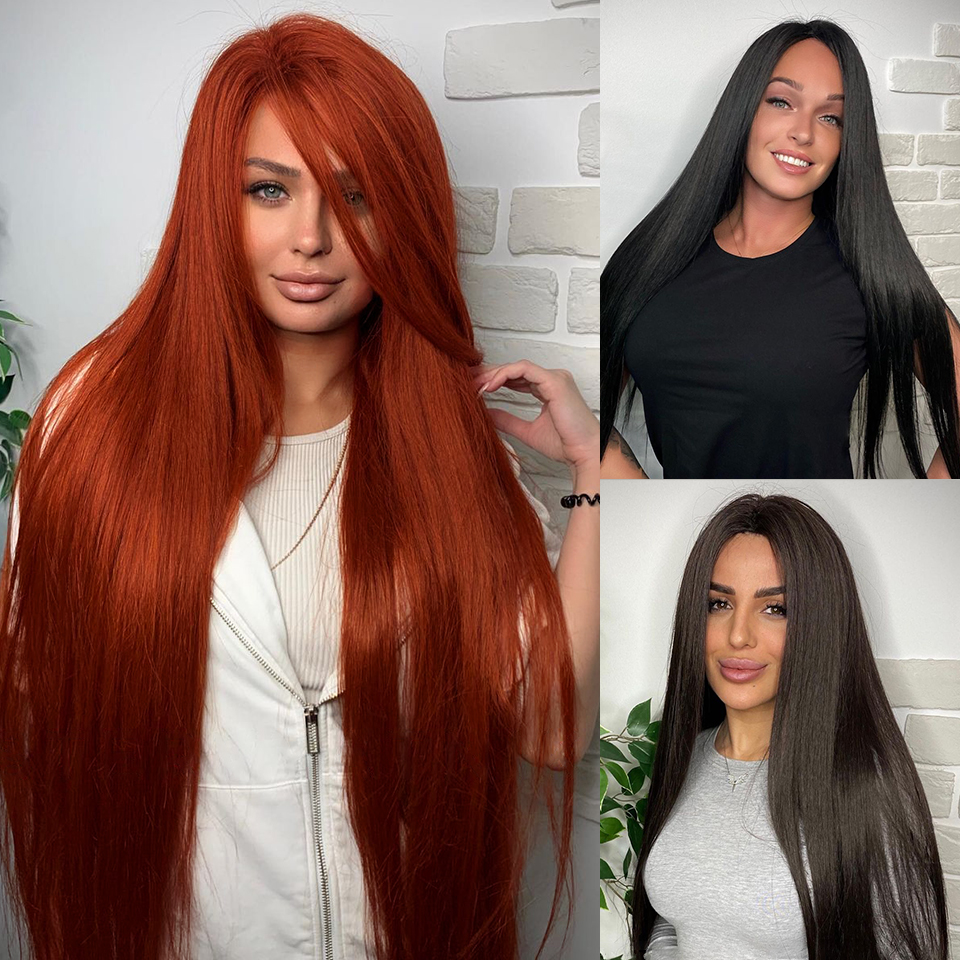 30 Zoll Ariel Straight Pony Haarbündel Häkelzöpfe Haar Synthetisches Flechthaar Ombre Braun Weiche Häkelhaarverlängerungen