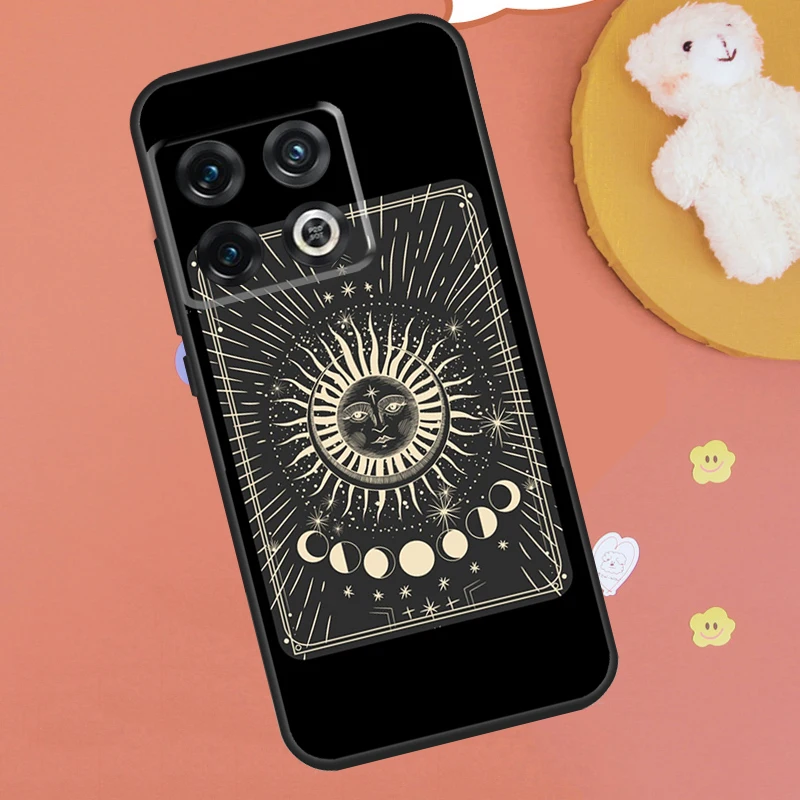 Casing bintang matahari dan bulan untuk OnePlus 12 11 9 10 Pro 9RT 10T 10R 12R OnePlus Nord CE 4 CE 2 3 Lite N10 N20 penutup