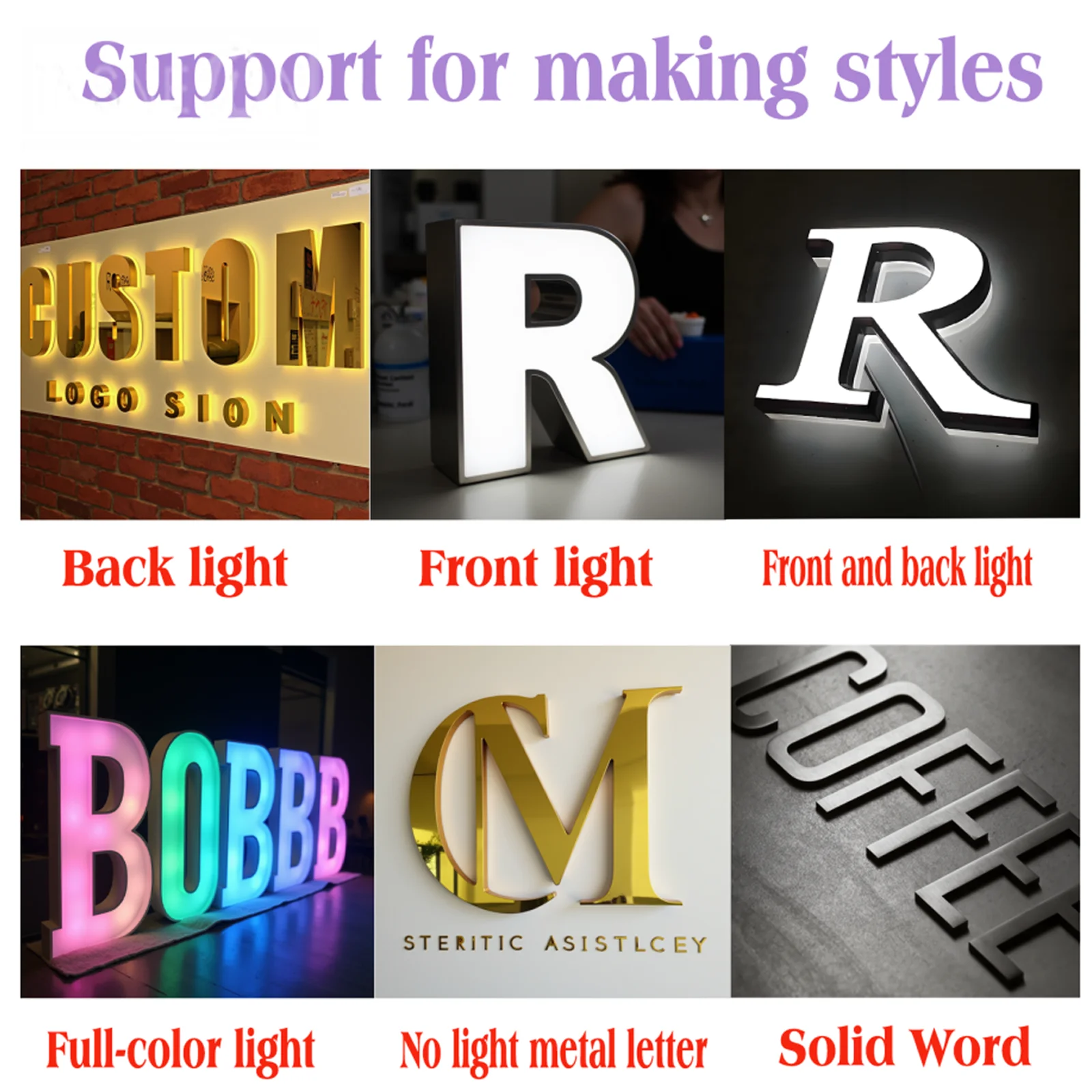 Custom 3D Metal Channel Letters For Outdoor Business Sign Durable Weatherproof Storefront Signage With Easy Mounting Holes