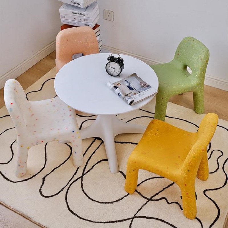 Nordic Household Children's Chair Backrest Baby Low Stool Changing Shoe Stool Small Stool Plastic Stool Plastic Chair Bench