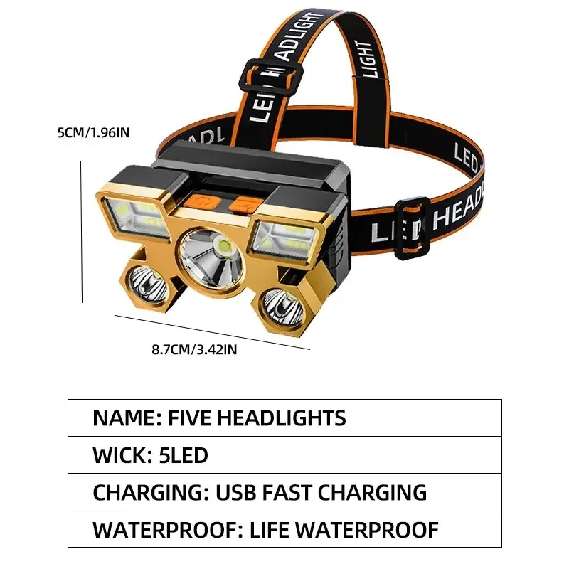 Potente linterna frontal recargable para pesca, linterna frontal Led Nitecore, faros para acampar, linterna de caza, linternas delanteras para senderismo