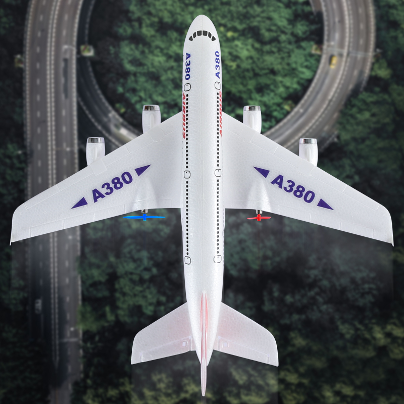 Hot Gyro เครื่องบิน Airbus A380 RC เครื่องบินโฟมของเล่น 2.4G เครื่องบินปีกคงที่ของเล่นกลางแจ้ง Drone Easy Fly ของขวัญเด็ก