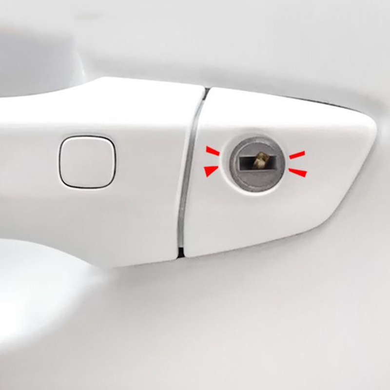 20 ミリメートル車のドアの鍵穴カバーステッカーユニバーサル車のドアロック鍵穴保護ステッカープロテクター車のデカール自動車の付属品