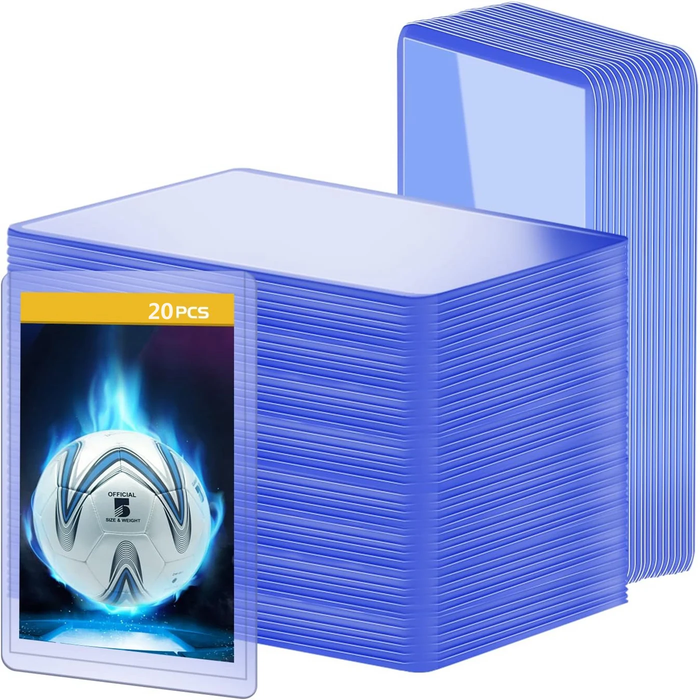 20pcs Hard พลาสติกการ์ด Loaders อัลบั้ม Yugioh เบสบอล Trading Protector โฟลเดอร์เล่นเกม Binder ผู้ถือ