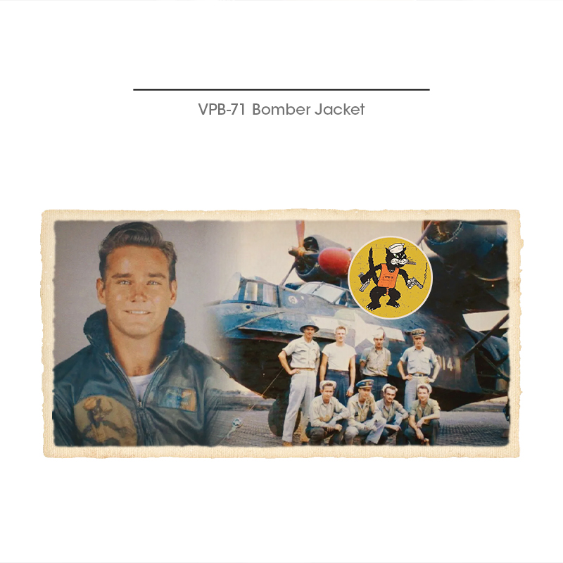 Maden แจ็คเก็ตบอมเบอร์ผู้ชาย, แจ็คเก็ตผ้าฝ้าย VPB-71แมวสีดำวินเทจมีปกเสื้อโค้ทกันลมหนาอบอุ่นสีน้ำเงินเข้ม