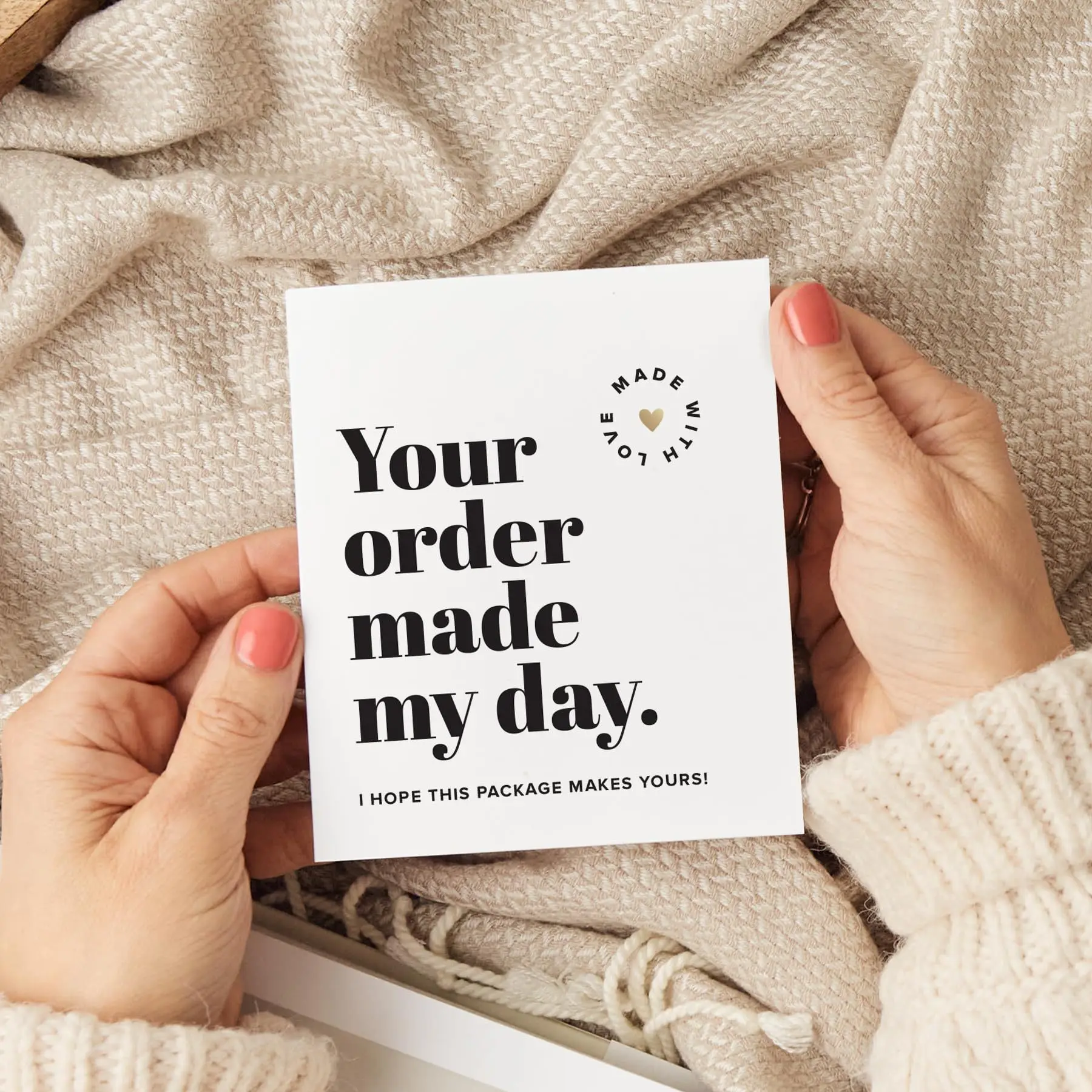 50pcs Thank You Cards for Small Business, Thank You Notes for Supporting My Small Business Cards Business Package Decoration