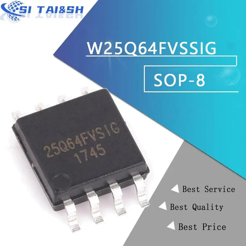 5 uds W25Q64FVSSIG W25Q64FVSIG 25Q64FVSSIG 25Q64FVSIG 25Q64FVS1G W25Q64 25Q64 carcasa impermeable
