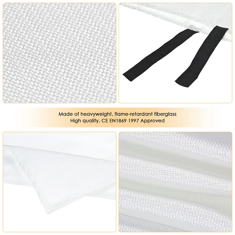 ZK40 Dropshipping 1M X 1M Kín Lửa Chăn Nhà An Toàn Chiến Đấu Bình Chữa Cháy Lều Thuyền Cấp Cứu Sống Còn An Toàn bao Da