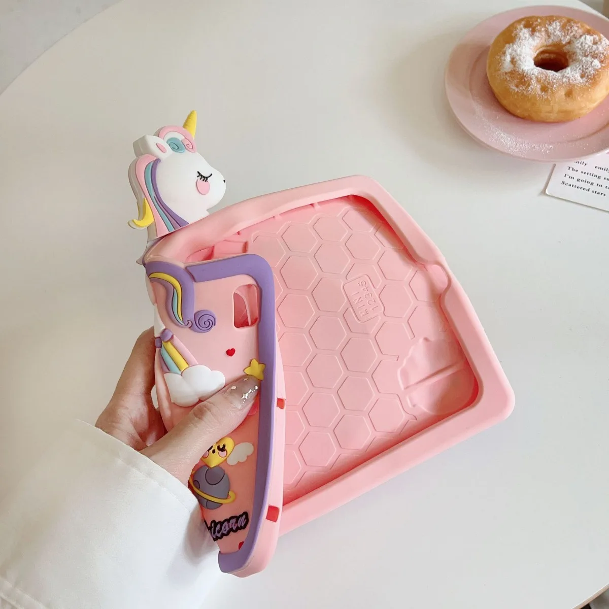 Funda para niños para Samsung Galaxy Tab A9 8,7 pulgadas X110 A9 Plus 11 pulgadas X210 funda para tableta Tab A7 Lite T220 A8 X200 funda con soporte de dibujos animados 3D