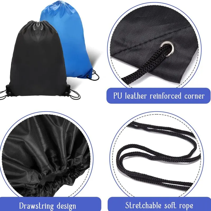 Mochila de carrera de bolsillo de poliéster ecológico, mochila de compras portátil impermeable, mochilas portátiles para hombres y mujeres, bolsa de gimnasio para deportes al aire libre